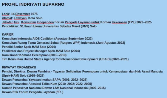 Indriyati Profil Aktivis Indriyati Suparno : Berpikir Kritis untuk Kemajuan ...